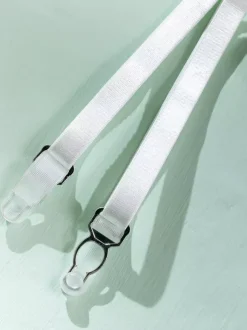 Ensemble soutien-gorge et culotte 4 pièces en dentelle blanche à volants