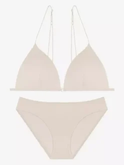 Ensemble soutien-gorge et culotte bordeaux découpés deux pièces