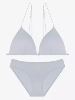 Ensemble soutien-gorge et culotte bordeaux découpés deux pièces