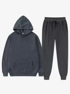 Ensemble Vêtements De Sport Hommes À Capuche Confortable