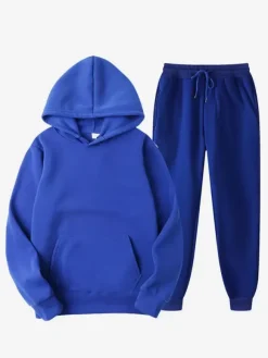 Ensemble Vêtements De Sport Hommes À Capuche Confortable