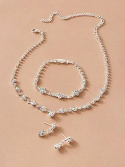 Ensemble de bijoux de mariage 3 pièces Cadeau de Saint Valentin