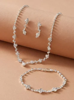 Ensemble de bijoux de mariage 3 pièces Cadeau de Saint Valentin