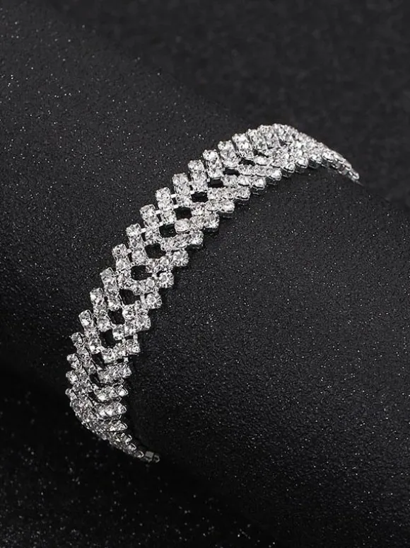 Ensemble de bijoux pour strass solide de strass chic hidal