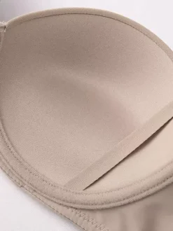 Ensemble de lingerie : soutien-gorge demi-bonnet sans coutures à armatures et culotte taille mi-haute