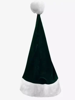 Ensemble de Noël Robe Vert Foncé Accessoire Chapeau Costumes de Vacances de Noël