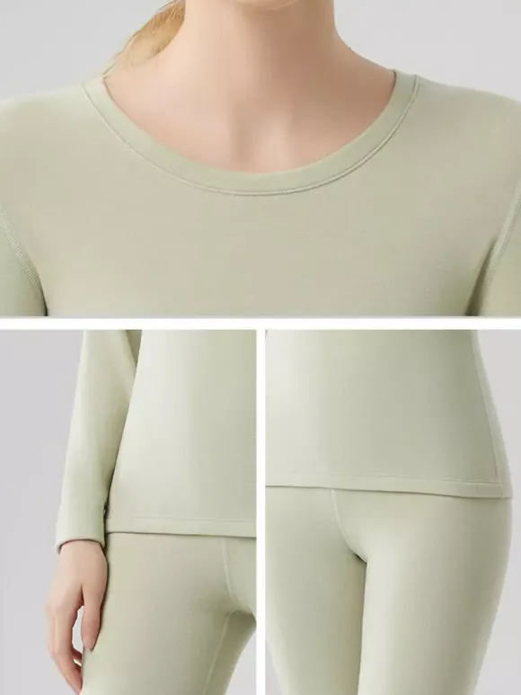 Ensemble de sous-vêtements thermiques skinny chauds en cachemire et lyocell 2026
