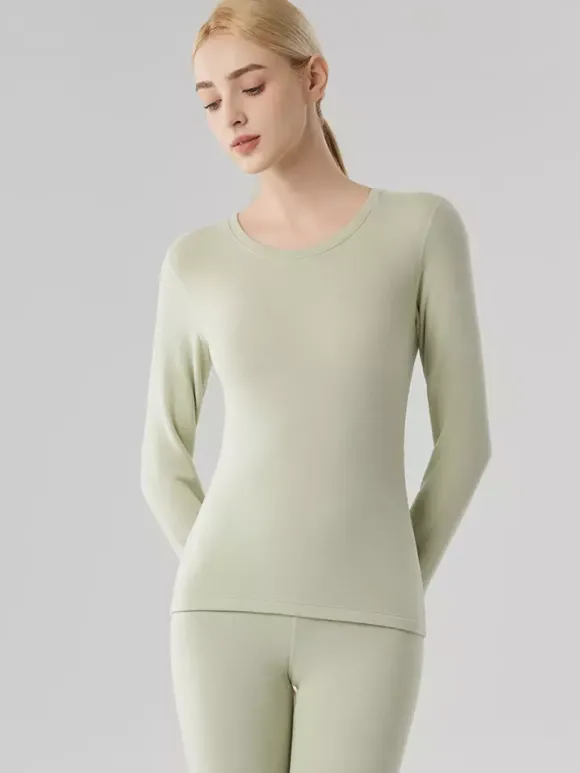 Ensemble de sous-vêtements thermiques skinny chauds en cachemire et lyocell 2026