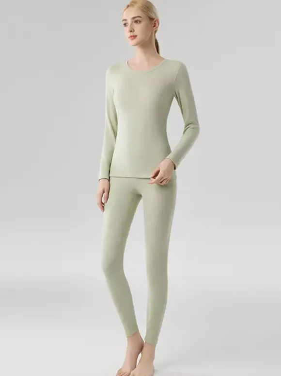 Ensemble de sous-vêtements thermiques skinny chauds en cachemire et lyocell 2026