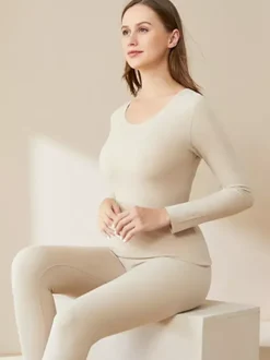 Ensemble de sous-vêtements thermiques longs pour femmes 2026