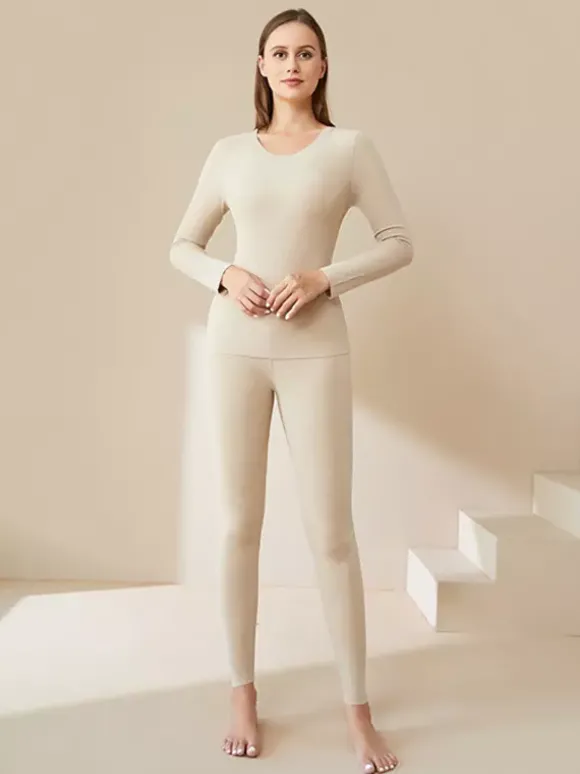 Ensemble de sous-vêtements thermiques longs pour femmes 2026