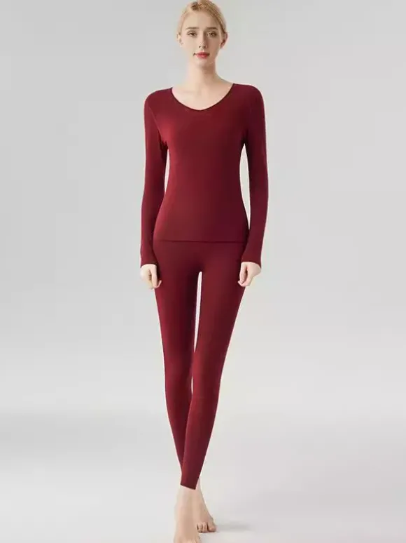 Ensemble de sous-vêtements thermiques longs pour femmes 2026