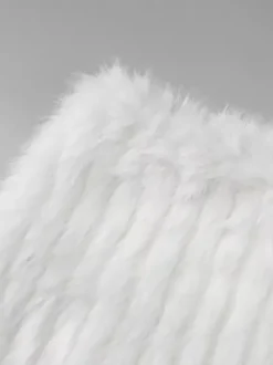 Ensemble deux pièces blanc chic style villégiature en polyester jupe bustier sans manches