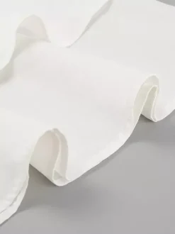 Ensemble deux pièces blanc de soirée en coton à bretelles sans manches pantalon décontracté
