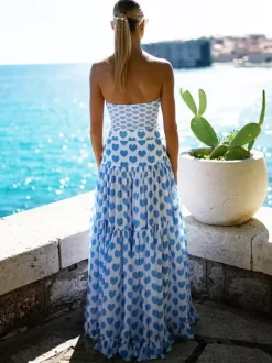 Ensemble maillot de bain une pièce et jupe longue à motif c艙ur pour l'été 2026