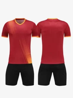 Ensemble Maillot De Football Respirant Homme Sport Flocage Personnalisé Vert Noir