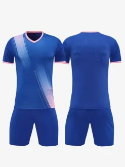 Ensemble Maillot De Football Respirant Homme Sport Flocage Personnalisé Vert Noir