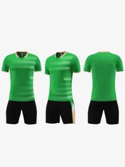 Ensemble Maillot De Football Respirant Homme Sport Flocage Personnalisé Violet