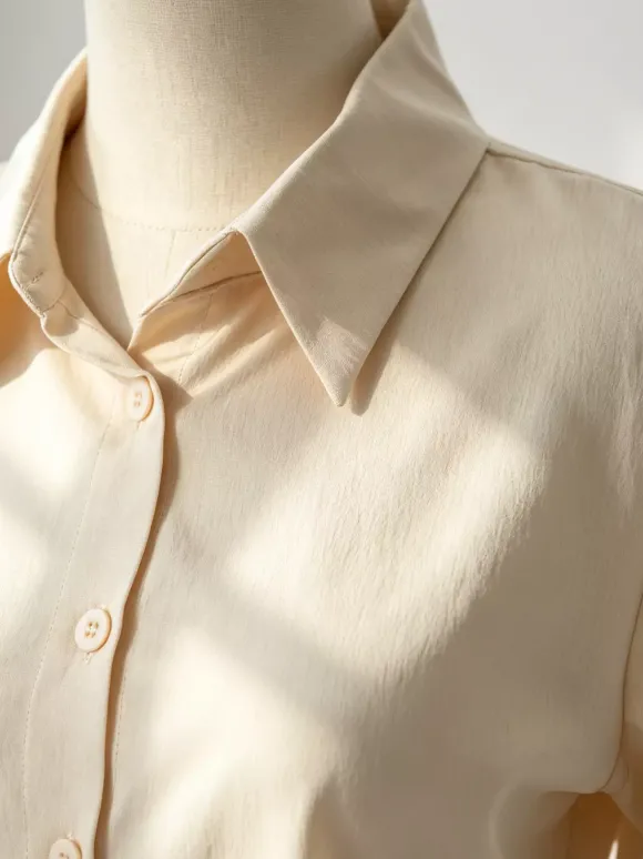 Ensemble 2 pièces en lin et coton pour femme - Chemise élégante à manches longues et ceinture et pantalon large - Style été 2026