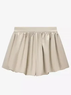 Ensemble 2 pièces : pantalon blanc plissé en polyester col rabattu manches longues.