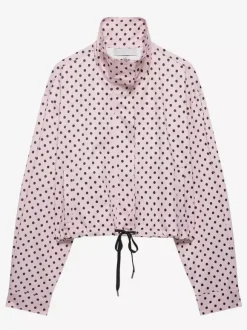 Ensemble 2 pièces à pois pour femme - Veste courte décontractée et short - Collection streetwear printemps 2026