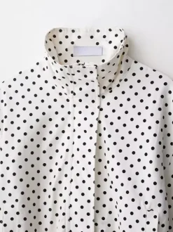 Ensemble 2 pièces à pois pour femme - Veste courte décontractée et short - Collection streetwear printemps 2026