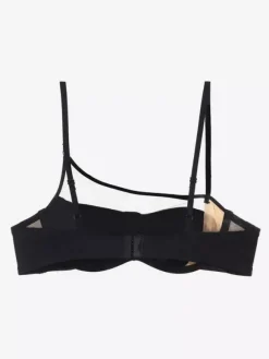 Ensembles de lingerie 2 pièces soutien-gorge et culotte noirs découpés