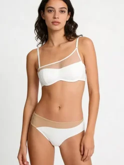 Ensembles de lingerie 2 pièces soutien-gorge et culotte noirs découpés