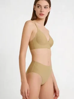 Ensembles soutien-gorge et culotte 2 pièces de lingerie verte