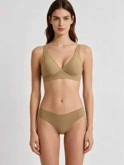 Ensembles soutien-gorge et culotte 2 pièces de lingerie verte