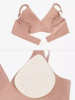 Ensemble soutien-gorge et culotte abricot clair (2 pièces)