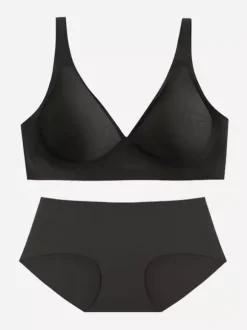 Ensemble soutien-gorge et culotte abricot clair (2 pièces)