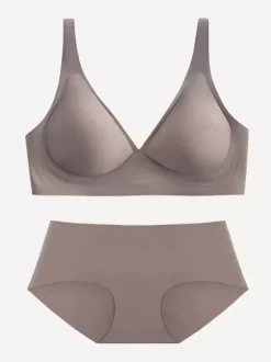 Ensemble soutien-gorge et culotte abricot clair (2 pièces)