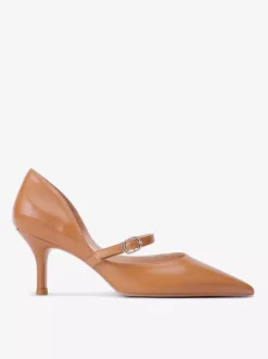 Escarpins à petits talons hauts grande taille pour femmes bout pointu détail boucle à enfiler