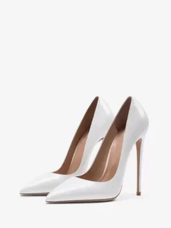 Escarpins à Talons Hauts avec Bout Pointu Unicolore