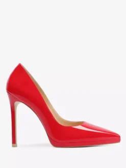 Escarpins à talons hauts noirs à bout pointu et à talons aiguilles pour femmes