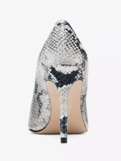 Escarpins à talons hauts pour femmes bout pointu motif serpent à enfiler