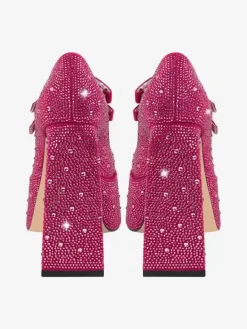 Escarpins À Talons Hauts Plateformes Strass Soirée Femmes En Cuir PU