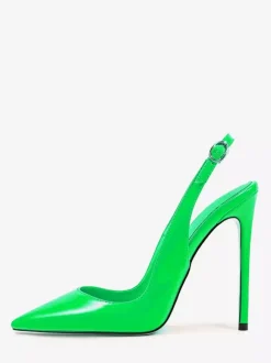 Escarpins à talons hauts pour femmes chaussures habillées à bout pointu et bride arrière