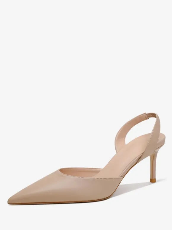Escarpins à talons noirs à bout pointu et talon aiguille pour femmes