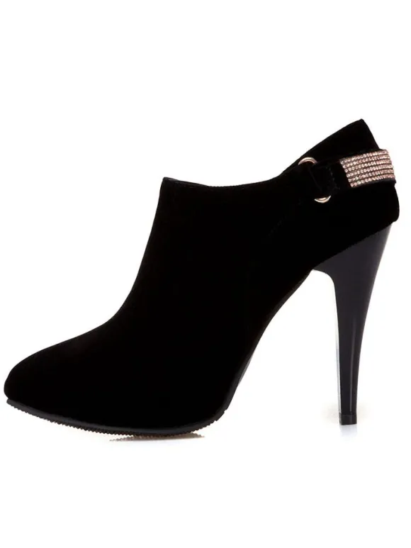 Escarpins bleus pour femmes à talons hauts bout pointu strass chaussures à talon aiguille