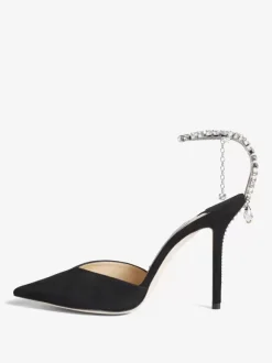 Escarpins de mariée à talons et bride à la cheville pour femmes en satin