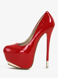 Escarpins en cuir verni à talons hauts sexy pour femmes