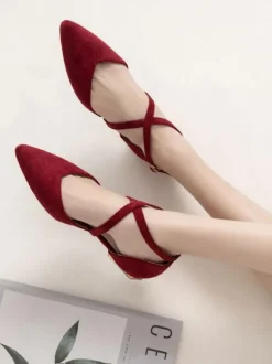 Escarpins femme talon plate noir