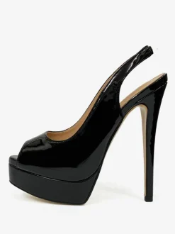 Escarpins Femmes Talons Hauts Bout Ouvert Plateforme Talon Aiguille