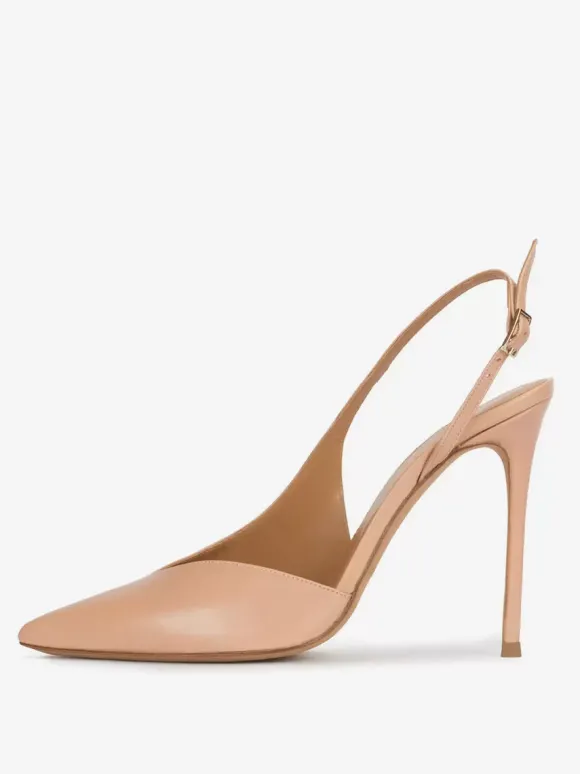 Escarpins habillés pour femmes Slingback Desinged Bout pointu Talons hauts