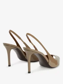 Escarpins Rouges À Talons Hauts Bout Ouvert À Bride Sexy Chaussures Femmes