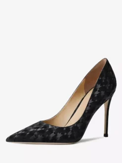 Escarpins femmes à talons hauts imprimé poisson talon aiguille cuir PU