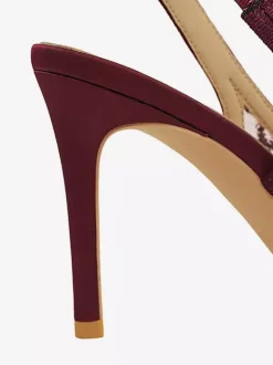 Escarpins à lacets pour femmes bout pointu et bride arrière