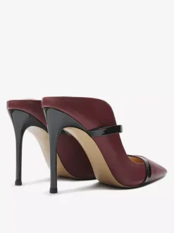 Escarpins noirs à talons hauts pour femmes bout pointu et dos nu
